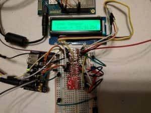 Green LCD Wired Up