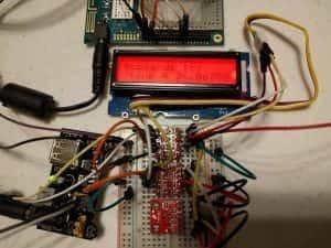 Red LCD Wired Up